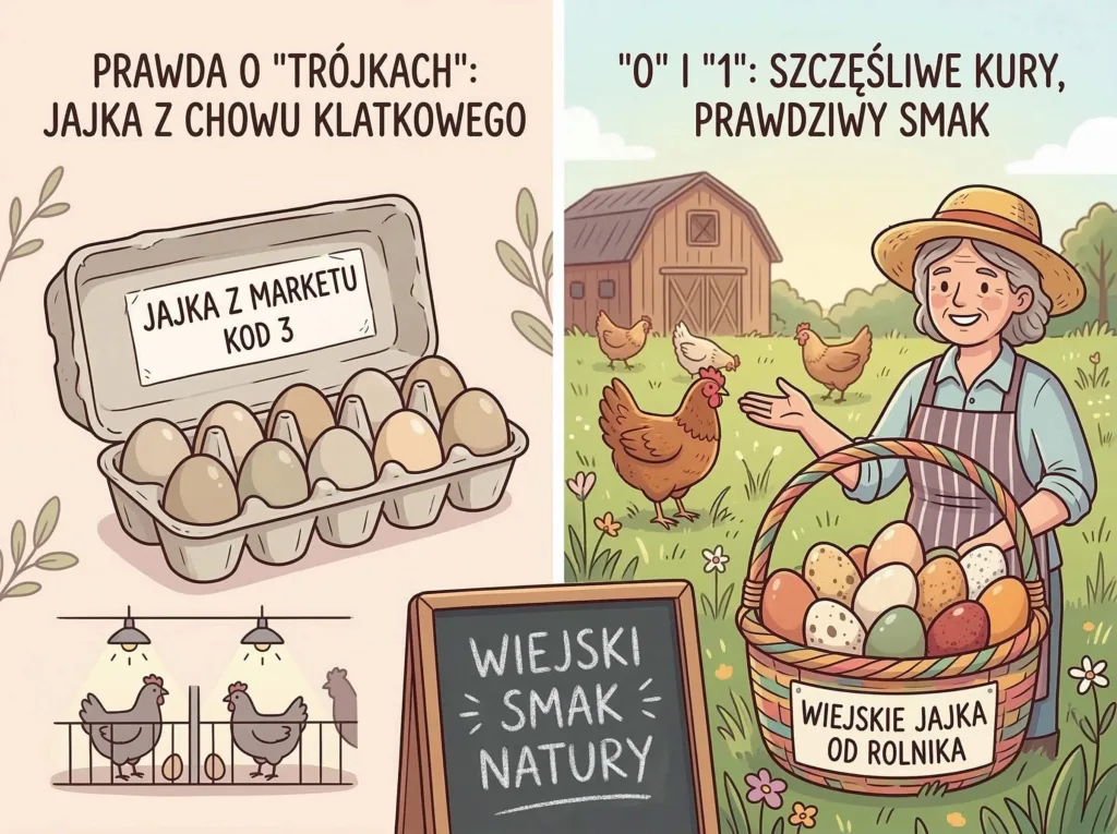 Jajka z marketu vs. wiejskie jajka od rolnika. Prawda o „trójkach”