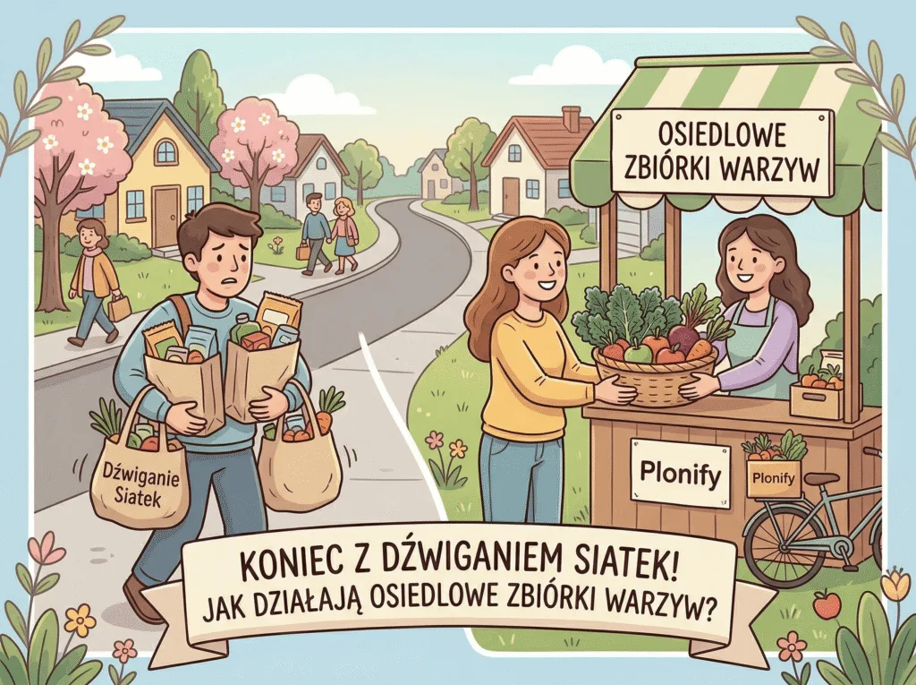 Koniec z dźwiganiem siatek! Jak działają osiedlowe zbiórki warzyw?