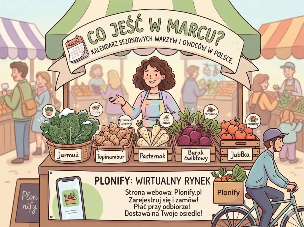 Co jeść w marcu? Kalendarz sezonowych warzyw i owoców w Polsce