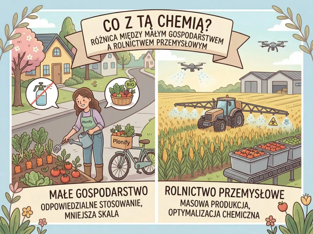 Co z tą chemią? Różnica między małym gospodarstwem a rolnictwem przemysłowym